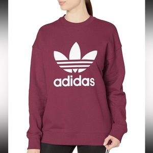 Adidas Classic Crewneck Sweatshirt, Victory Crimson, Size 2X - New with Tags!